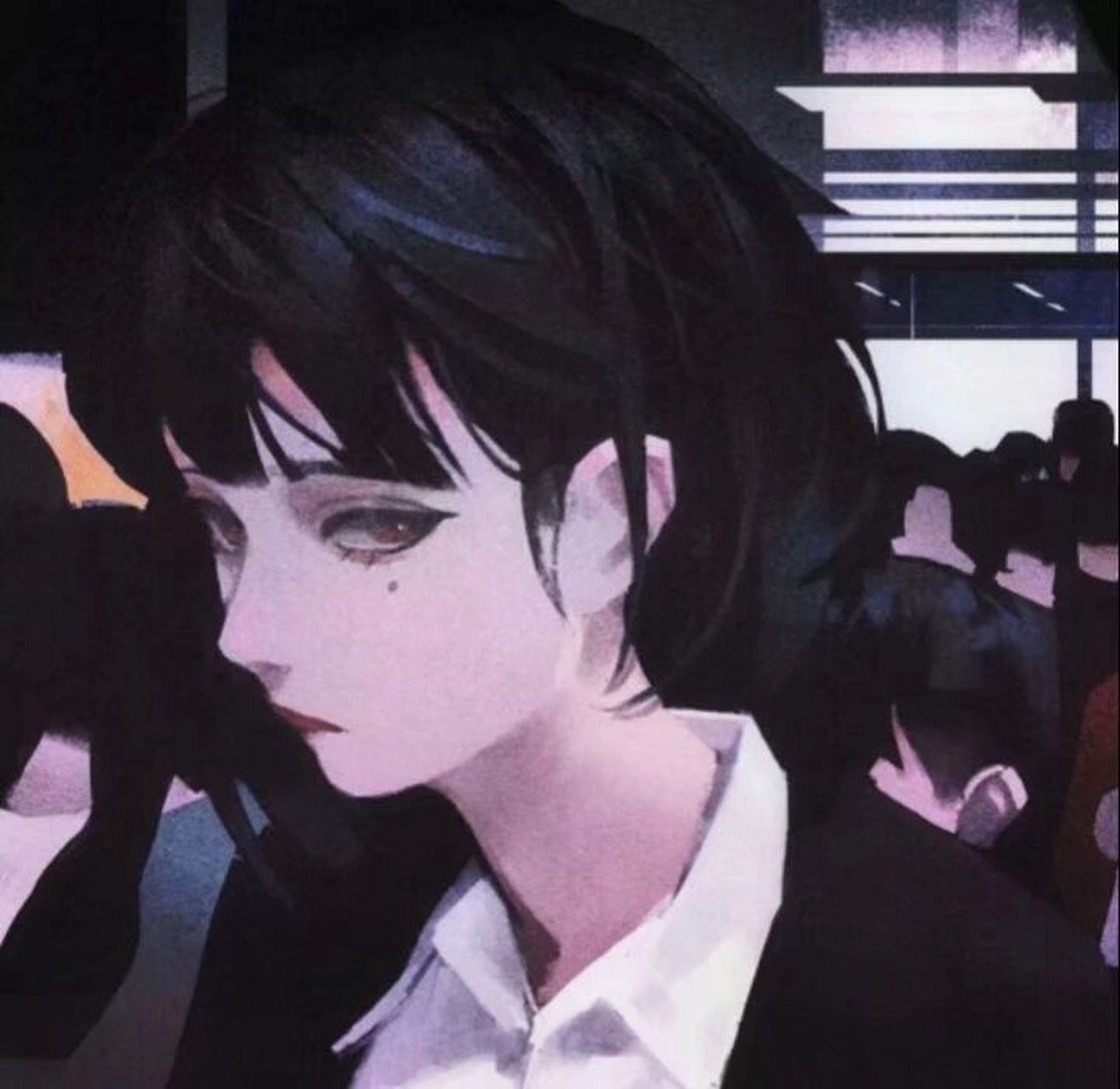 有点压抑的女生头像(一) "我很好 不用担心"