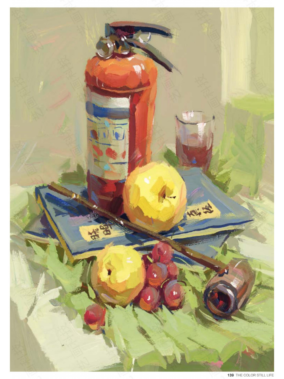 色彩|杂物类的的色彩静物范画,拿去临摹吧 #色彩静物