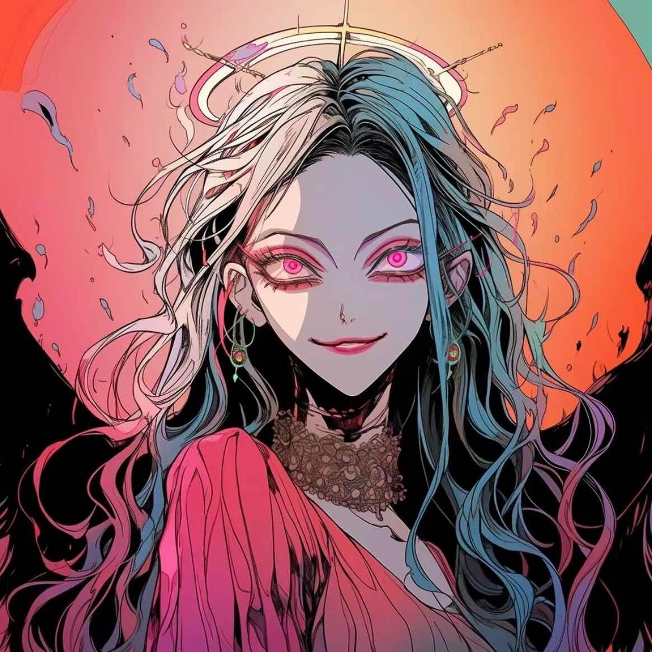疯批美人头像第二弹~(04▽04~) 谢谢大家支持,图非原创,因为我也