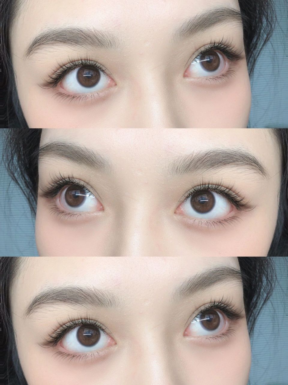 山茶花自然款睫毛 很自然的款式 山茶花睫毛单根接出来的效果很蓬松