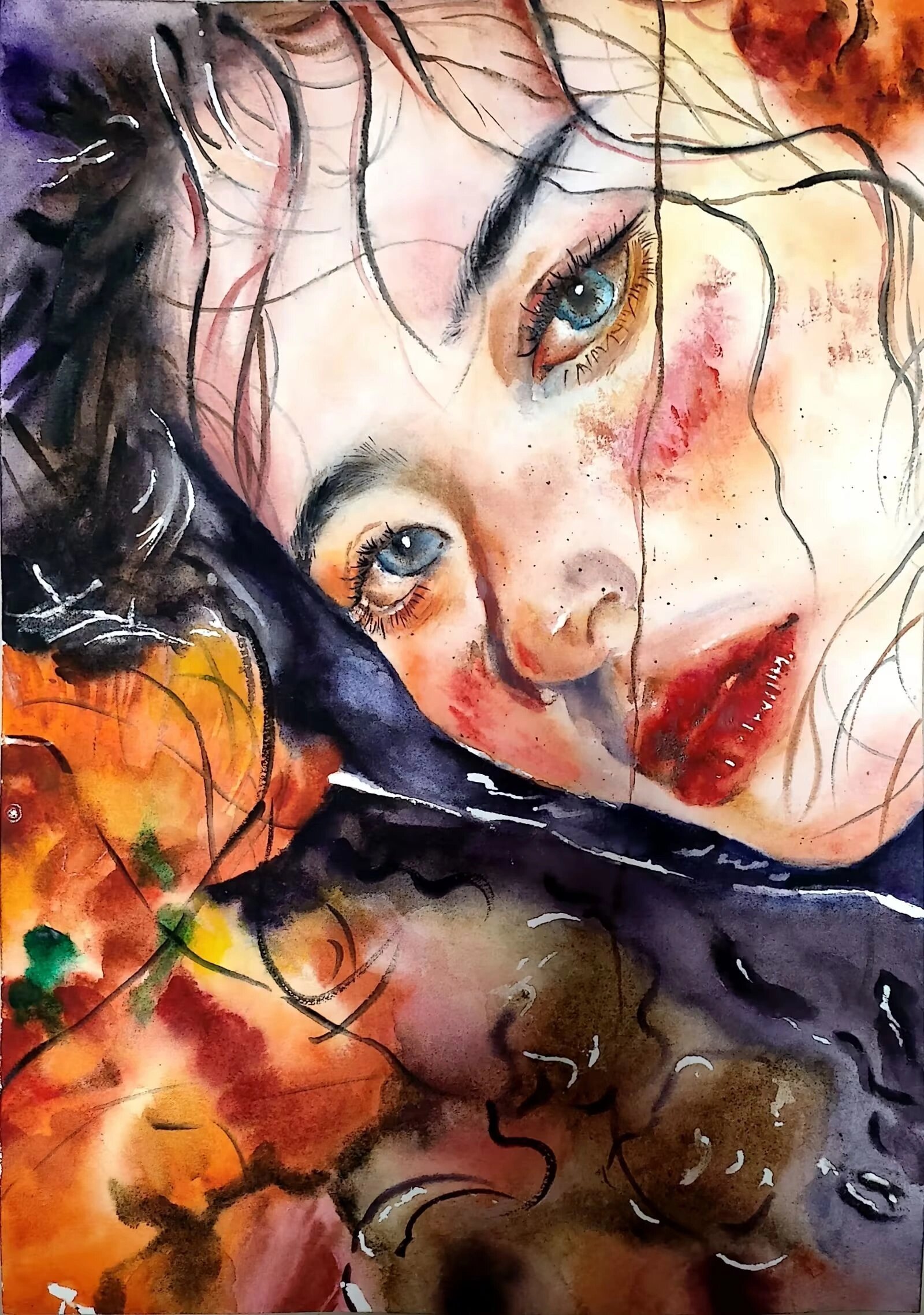 水彩画——人物