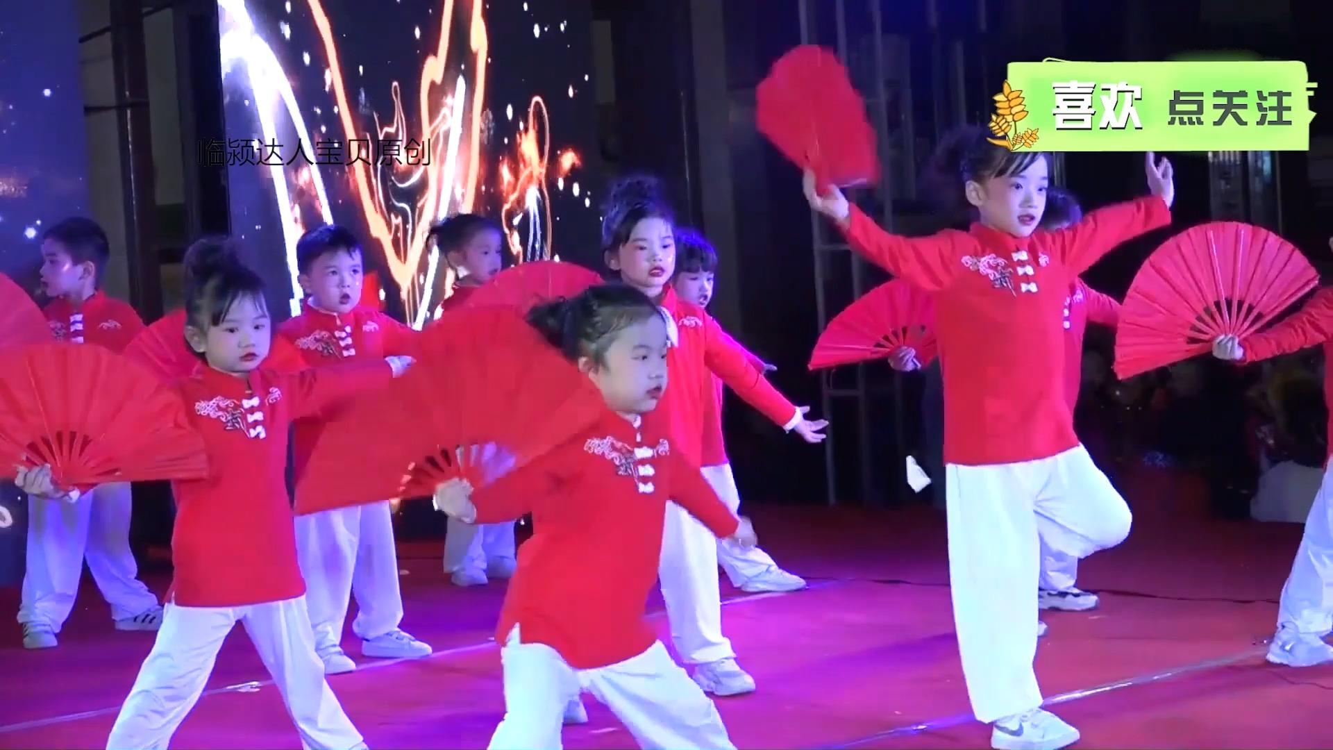 幼儿园大班舞蹈少年强舞蹈气势豪迈宝贝精神十足