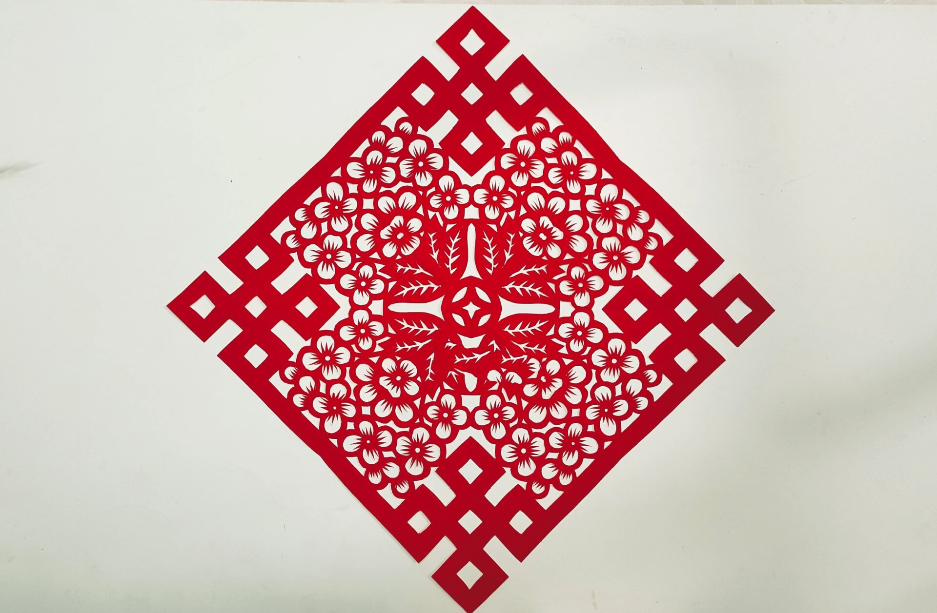 美美的剪纸八月桂花