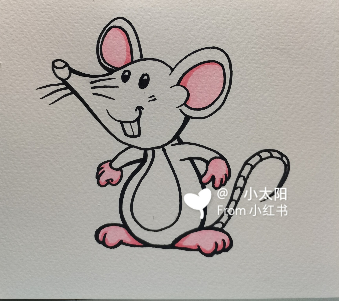 老鼠简笔画图片彩色图片