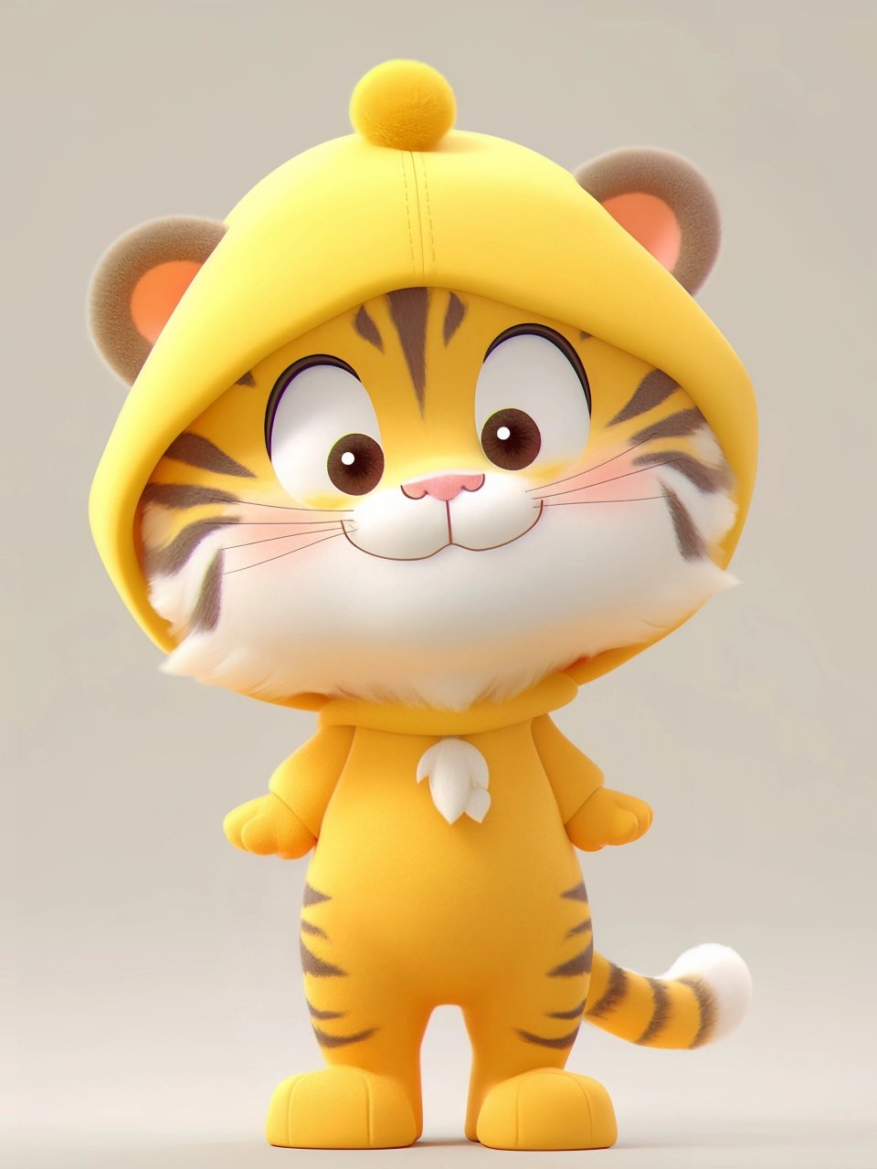 可爱的卡通小老虎
