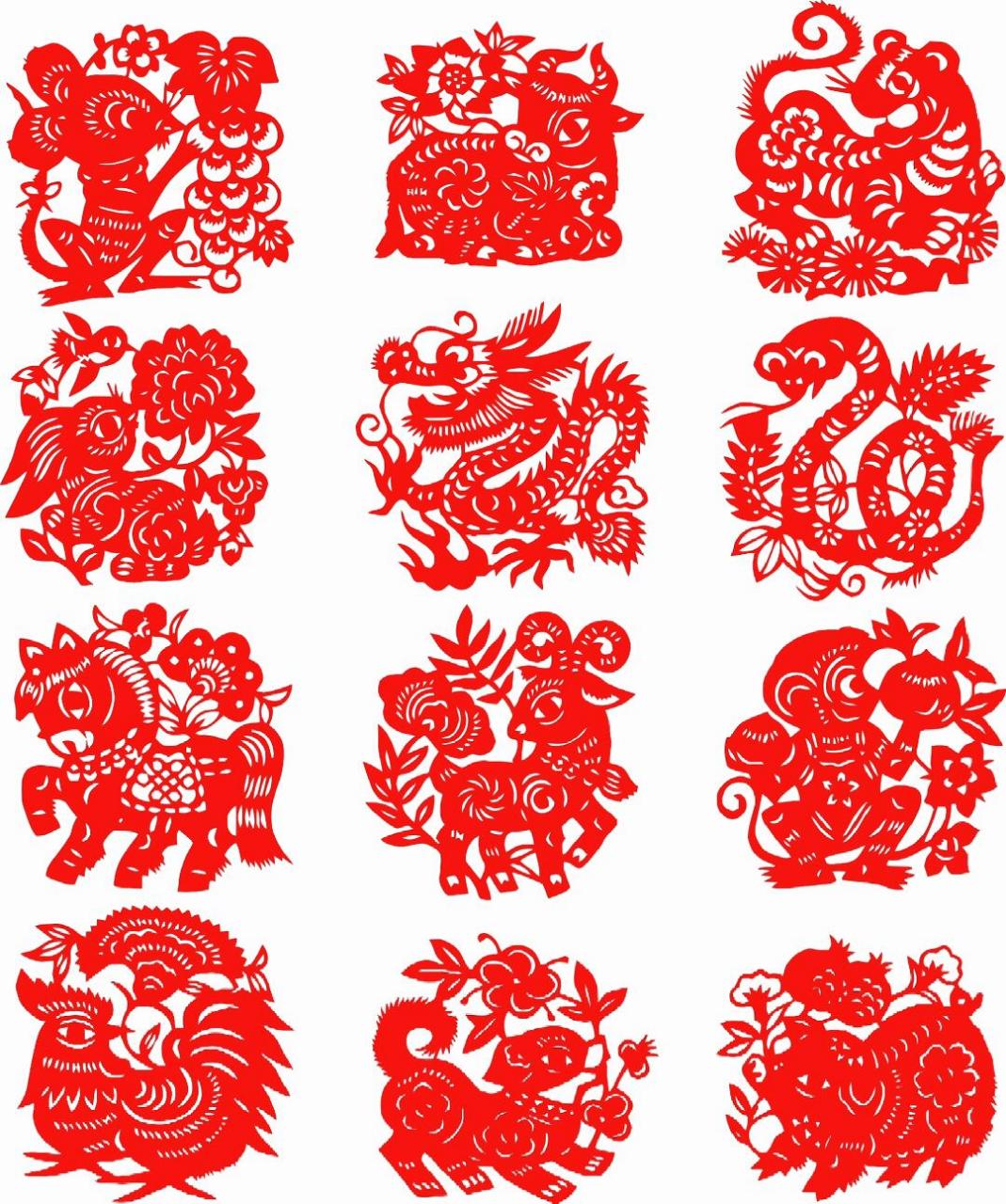 剪纸# #窗花# #十二生肖# #十二生肖剪纸# #素材分享# #中国传统文化