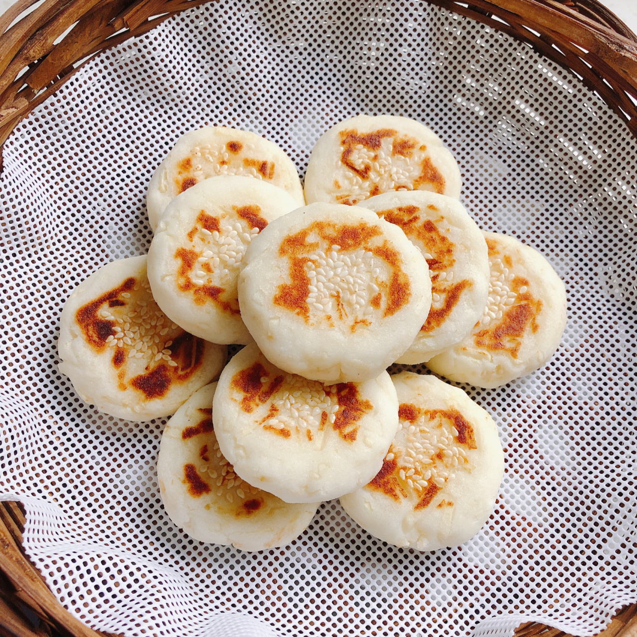 苹果山药小饼 不用发面的山药饼(宝宝辅食 今天又是趁俩儿宝午睡的