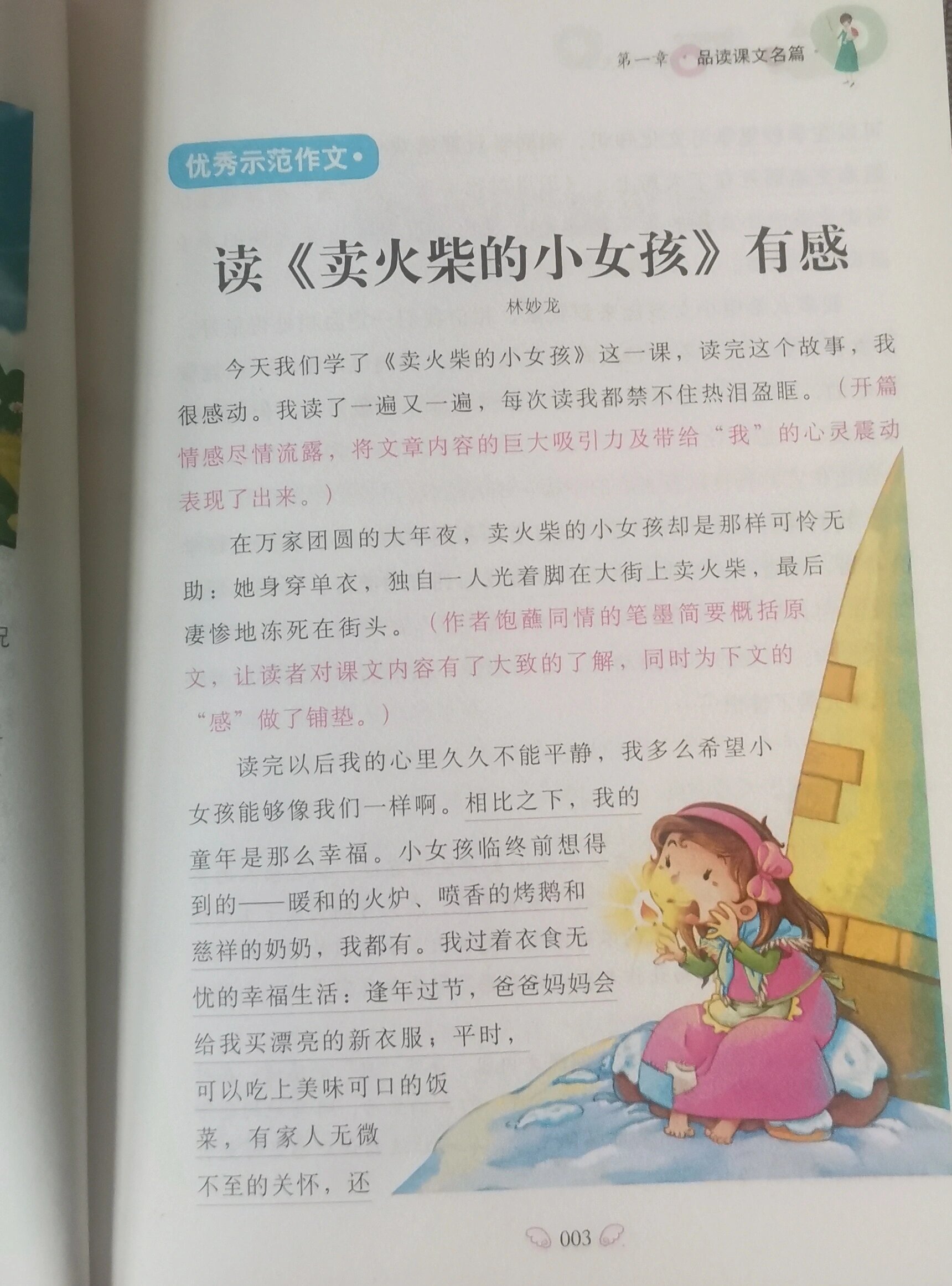 《卖火柴的小女孩》读后感