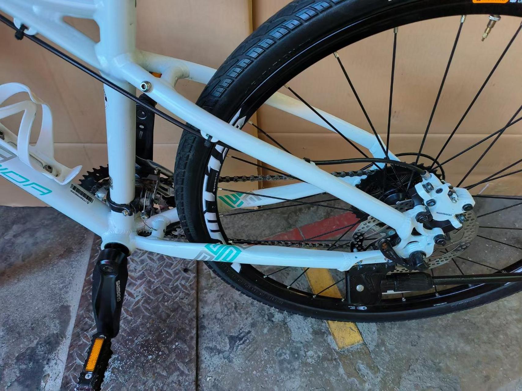 美利达维多利亚700,女款山地车前后双油碟27速,前叉带锁死,车架14.