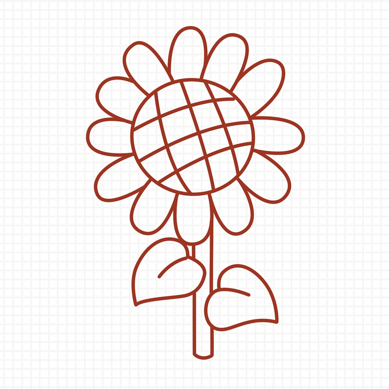 简笔画|花草 向日葵,向阳而生   向日葵简笔画