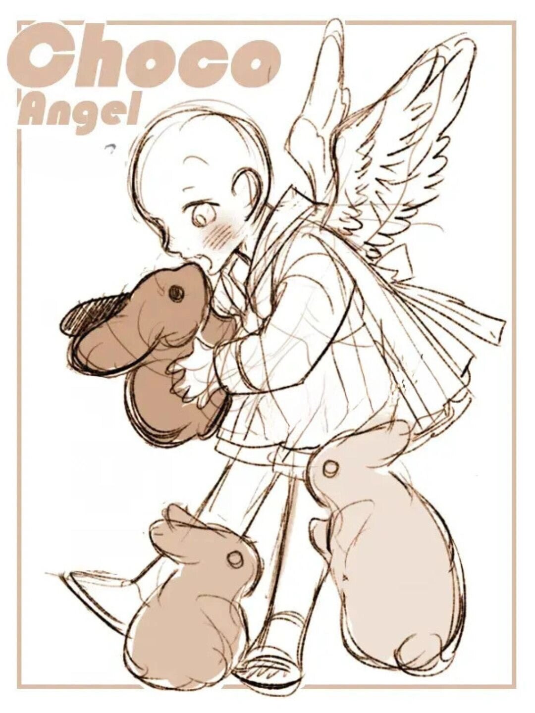 【绘画素材】一组兽设可爱q版双人模板!