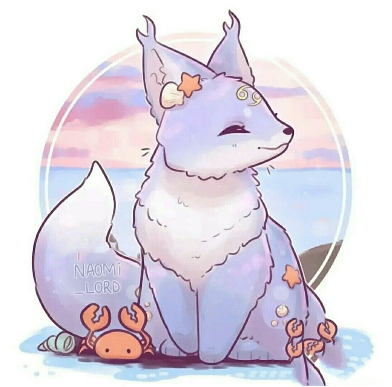 超级萌的九尾狐头像来了!