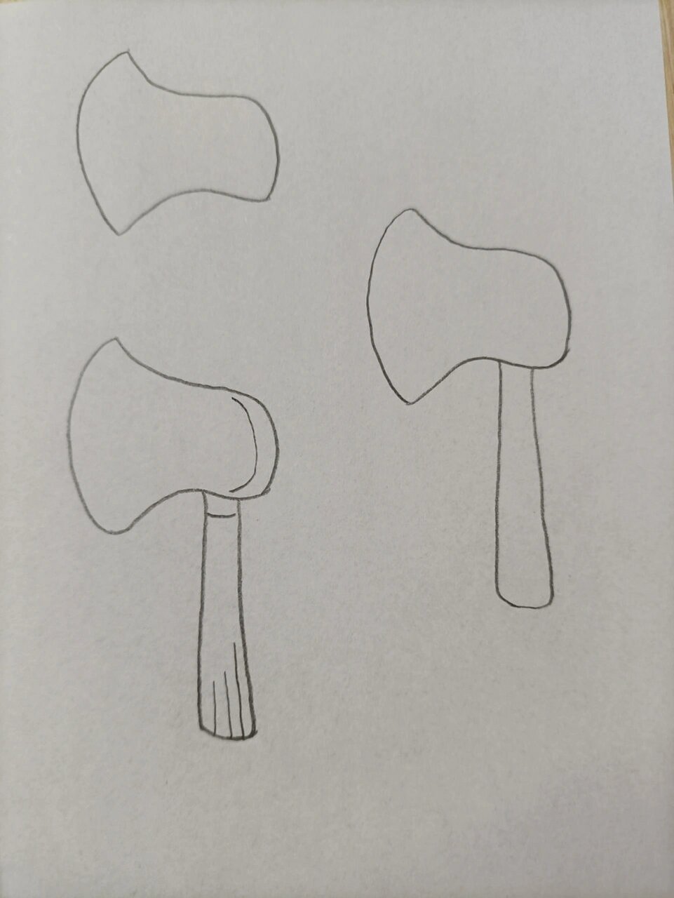 简笔画(277)斧子 坚持,加油^0^~!