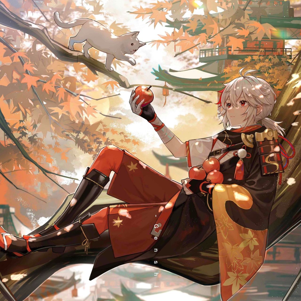 原神丨枫原万叶 kaedehara kazuha 「飘摇风雨中,带刀归来赤脚行」