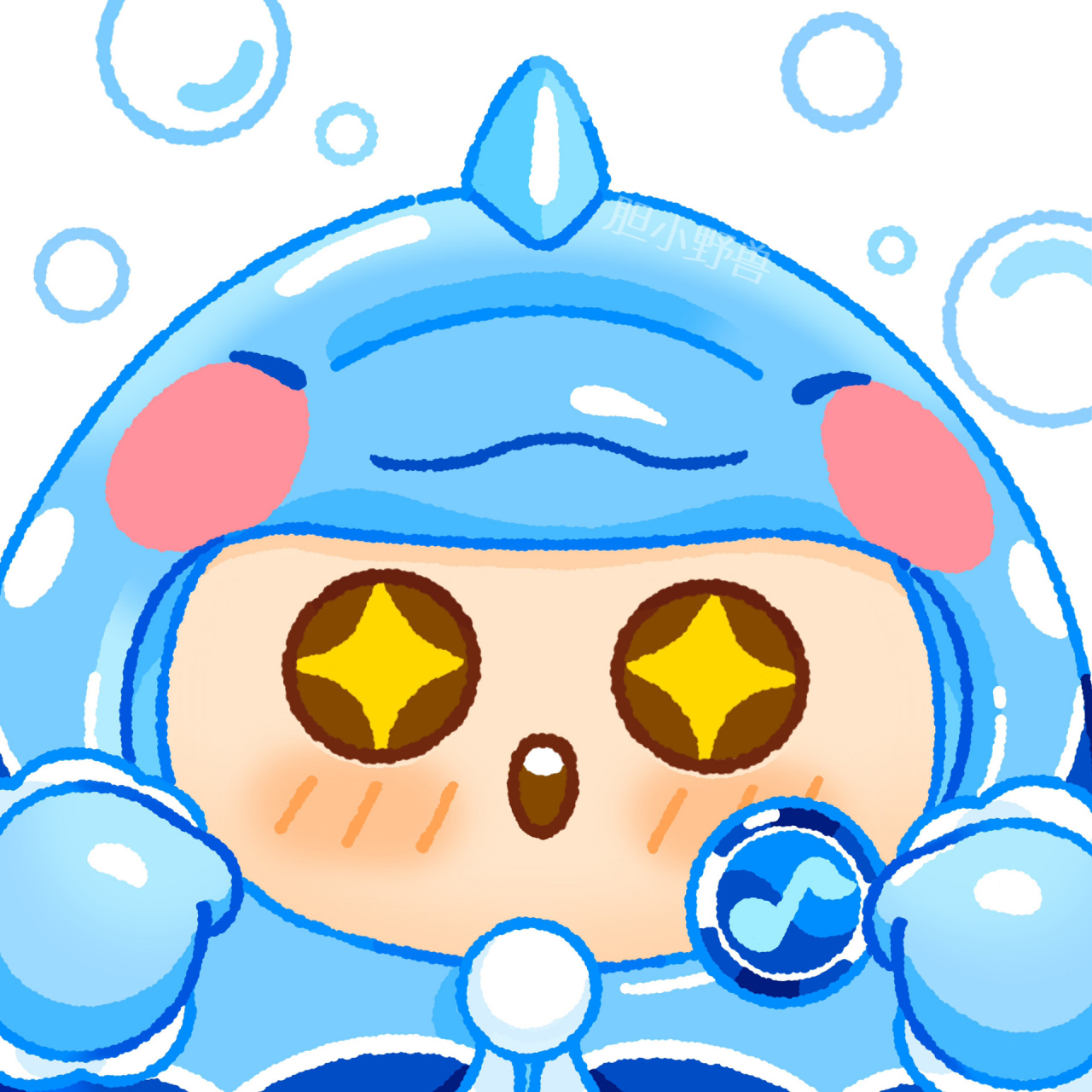 蛋仔头像|蓝海豚冰冰 超可爱的小蓝皮