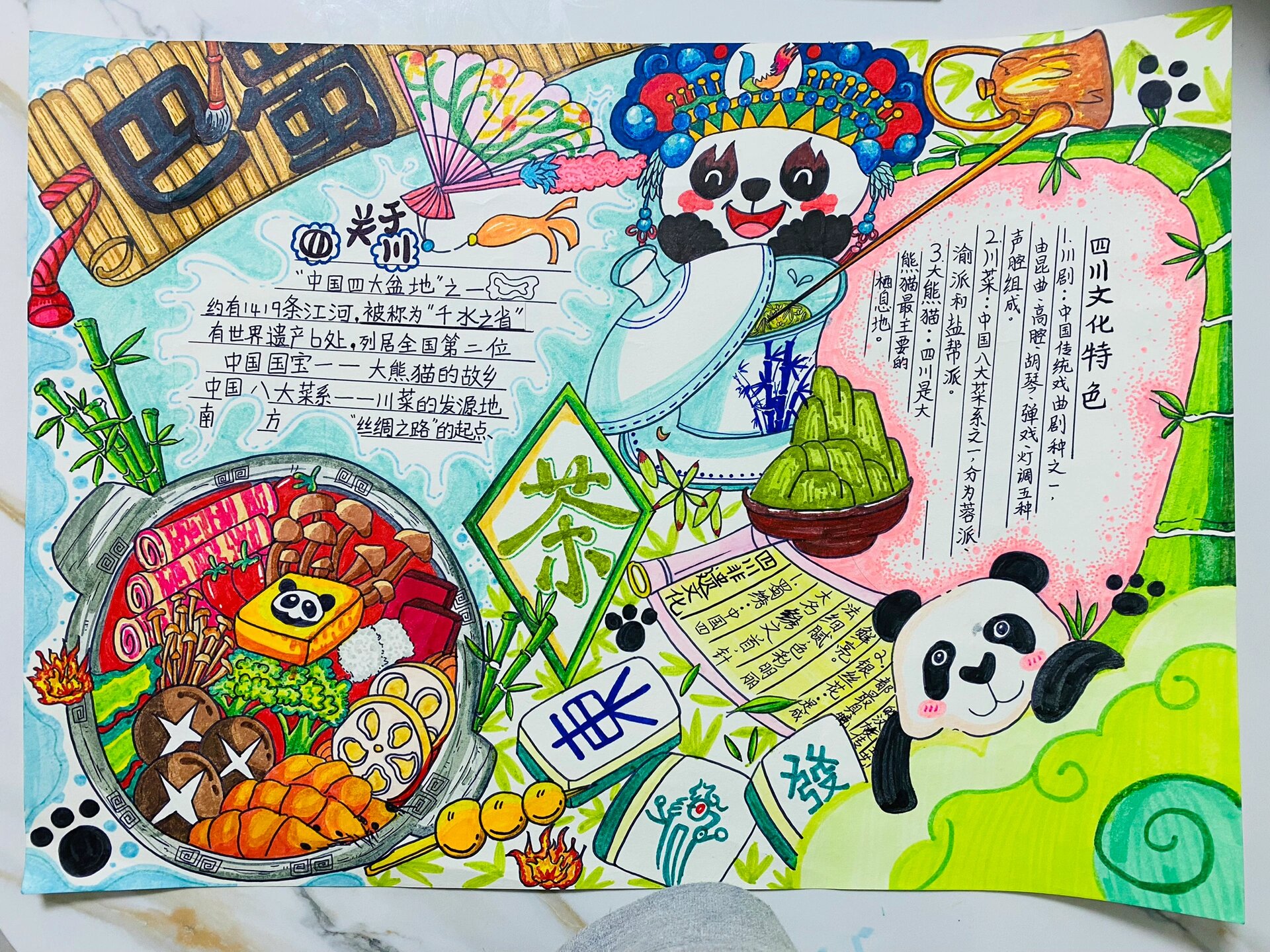 《巴蜀文化》手抄报