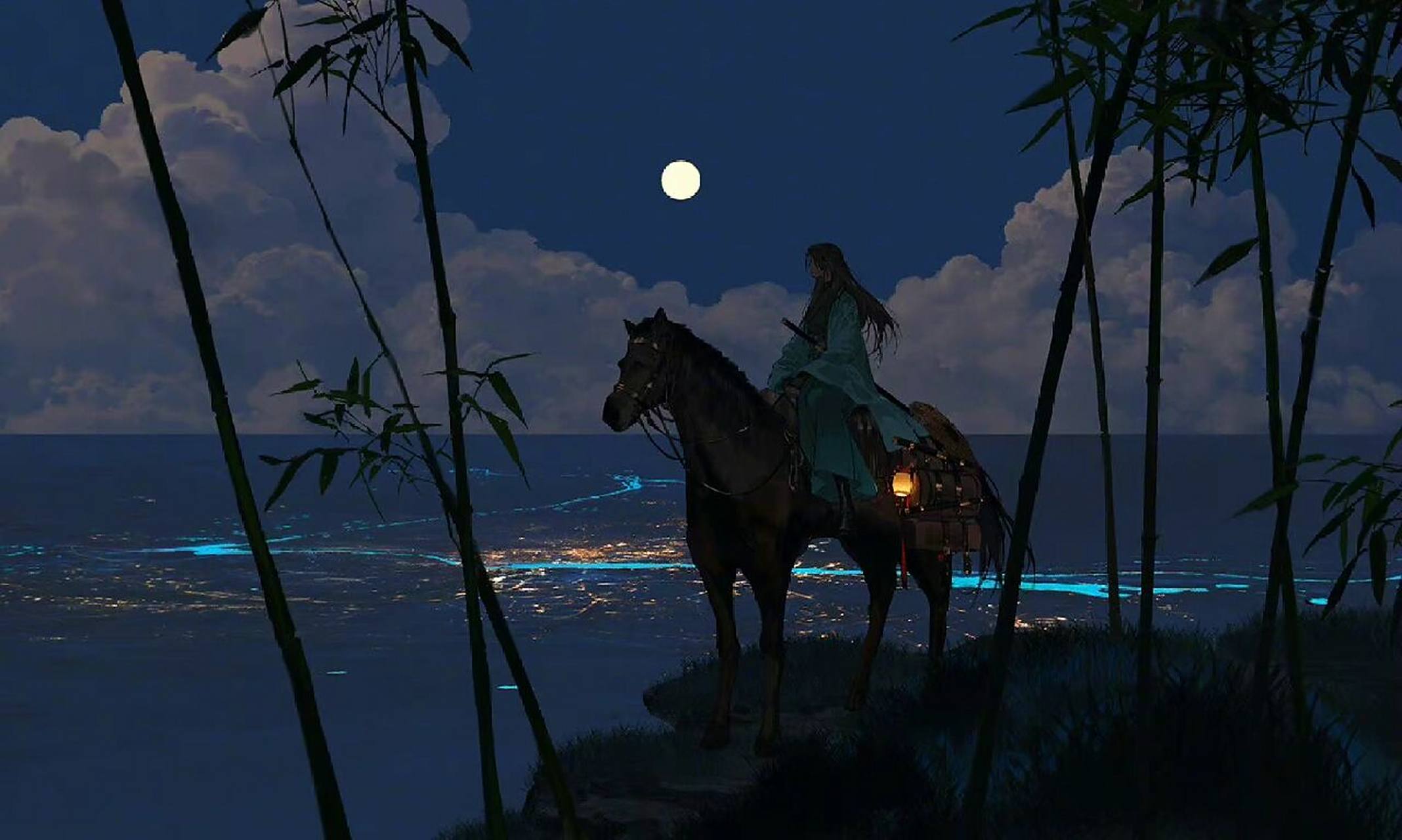 古风图集|水墨画松清睡眼,云霞仙氅挂吟身 96原图来自wb博主伊吹