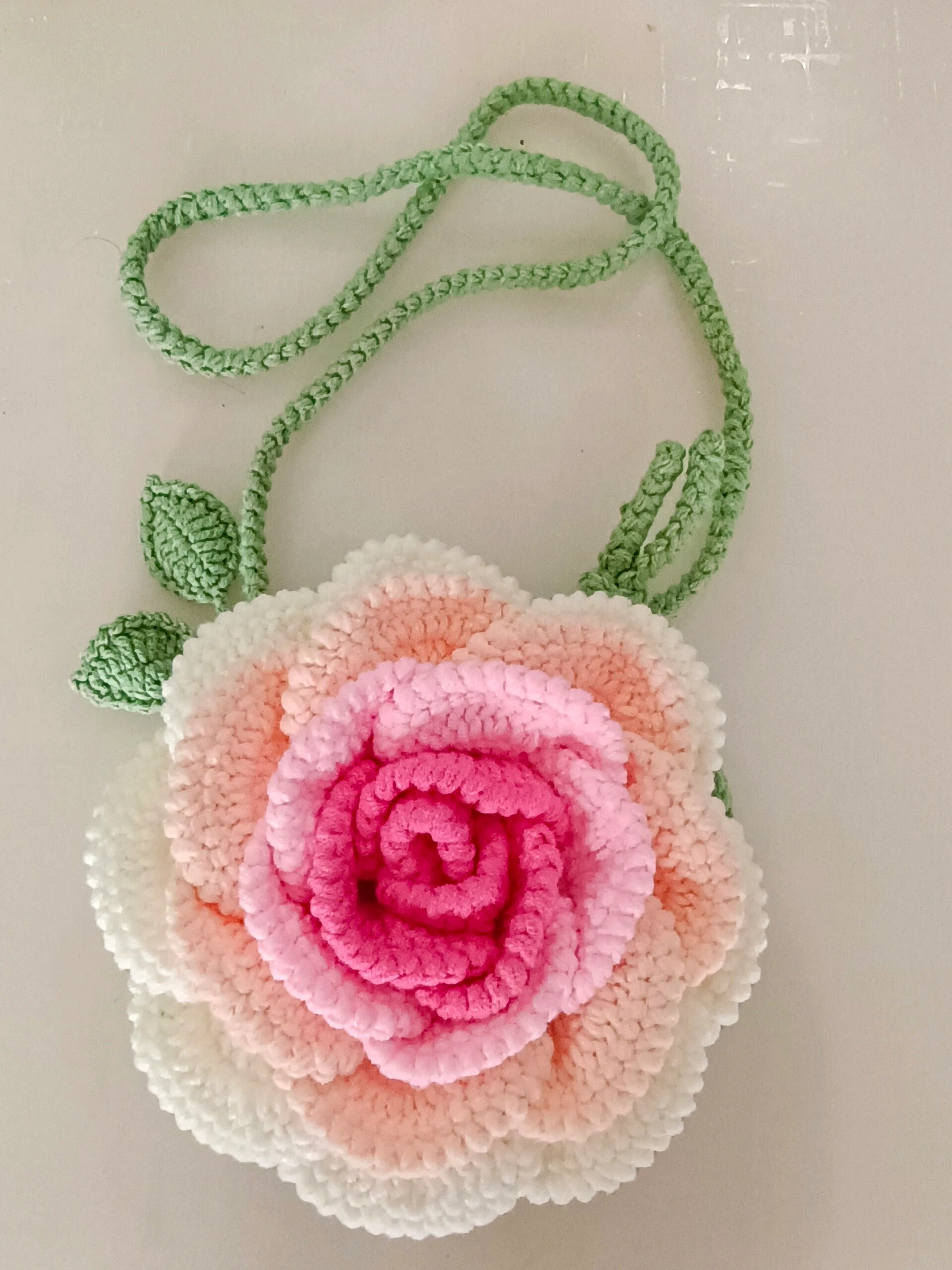 山茶花钩织包包