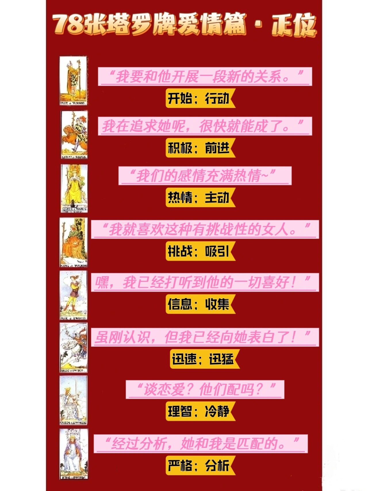 塔罗牌教皇正位爱情