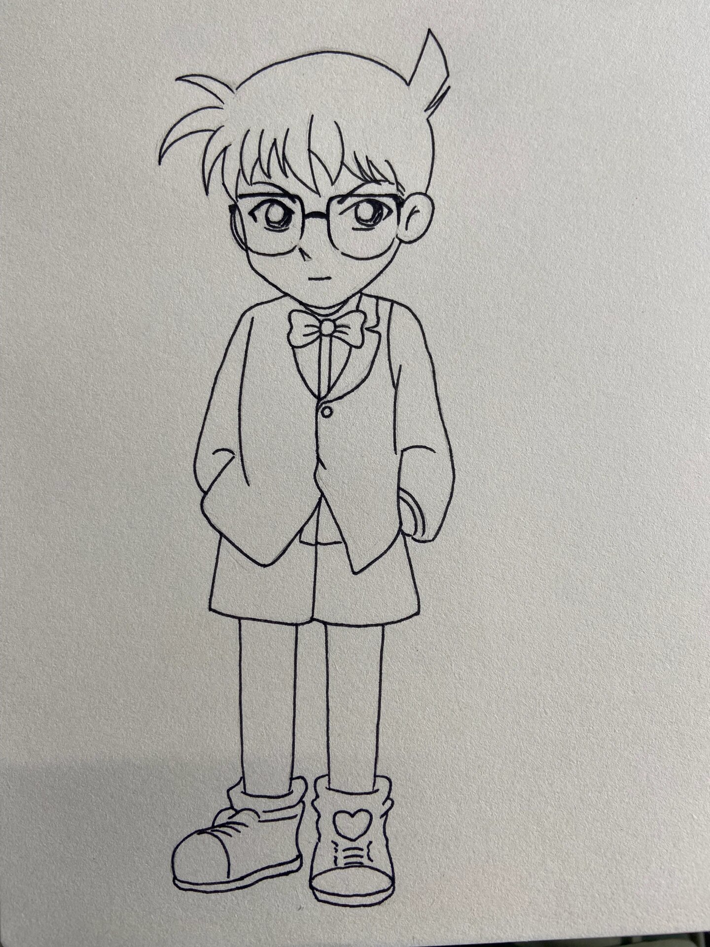 q版柯南 #铅笔画# #儿童简笔画# #儿童插画