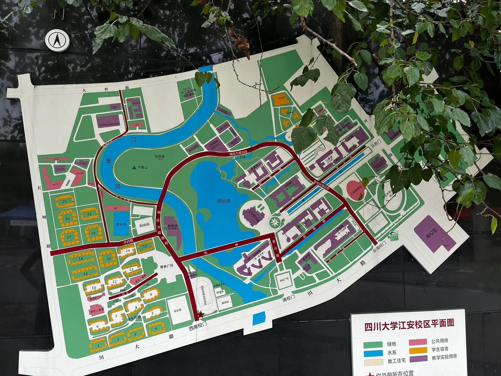 四川大学江安校区的地图 需要高清的私我919191 为什么之前没人