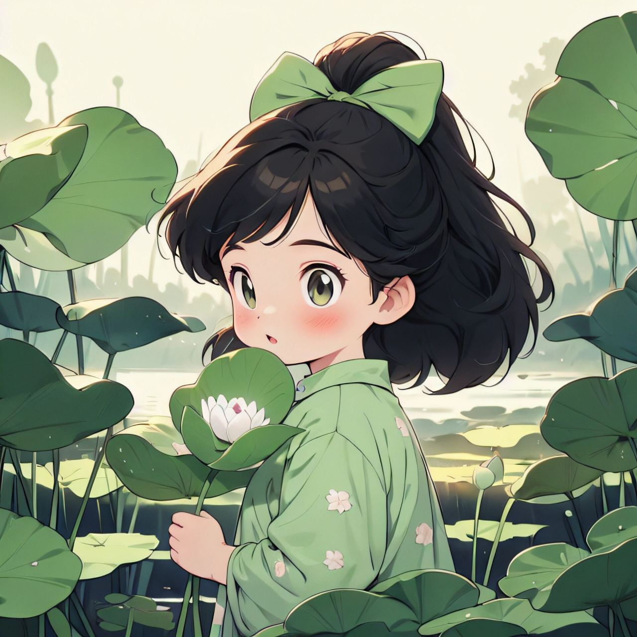 可爱头像|好运莲莲,一往无前