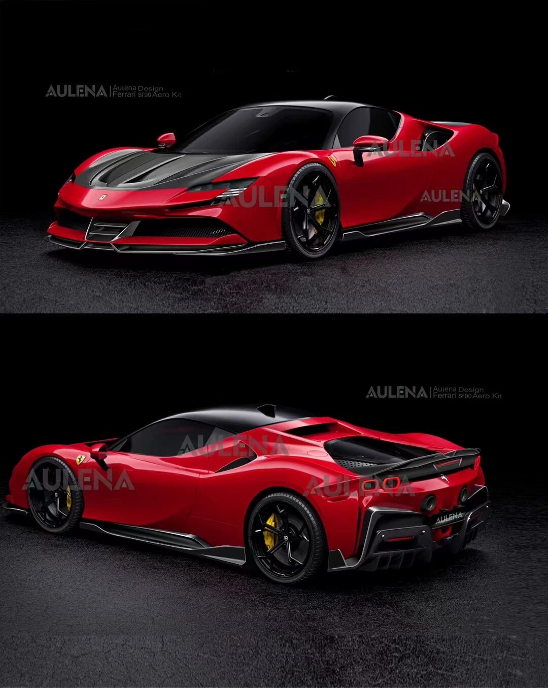 法拉利sf90改装 法拉利sf90改装干碳纤维小包围,全新款式,全面接受