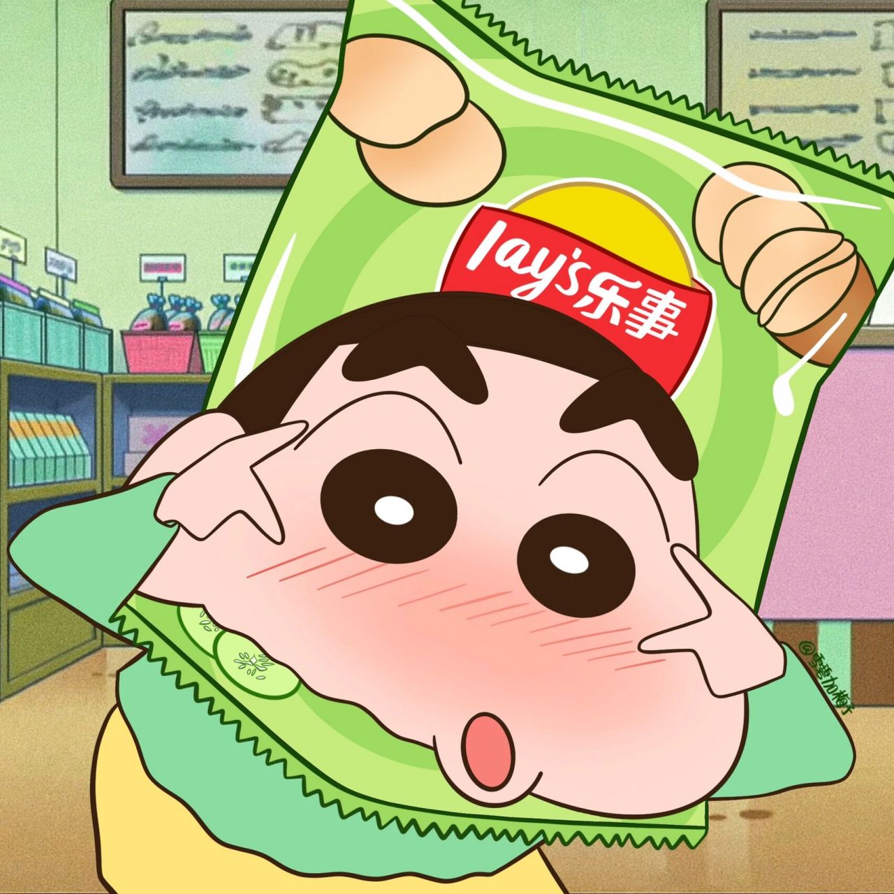 93·90·93 *蜡笔小新风可爱卡通头像* 薯片头像集合!