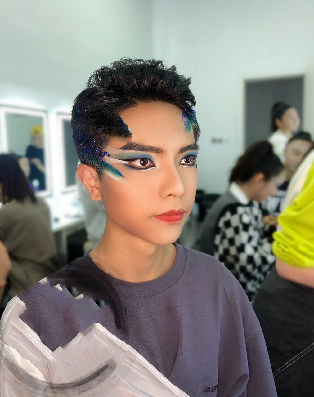 男生舞蹈妆容 原创妆容设计