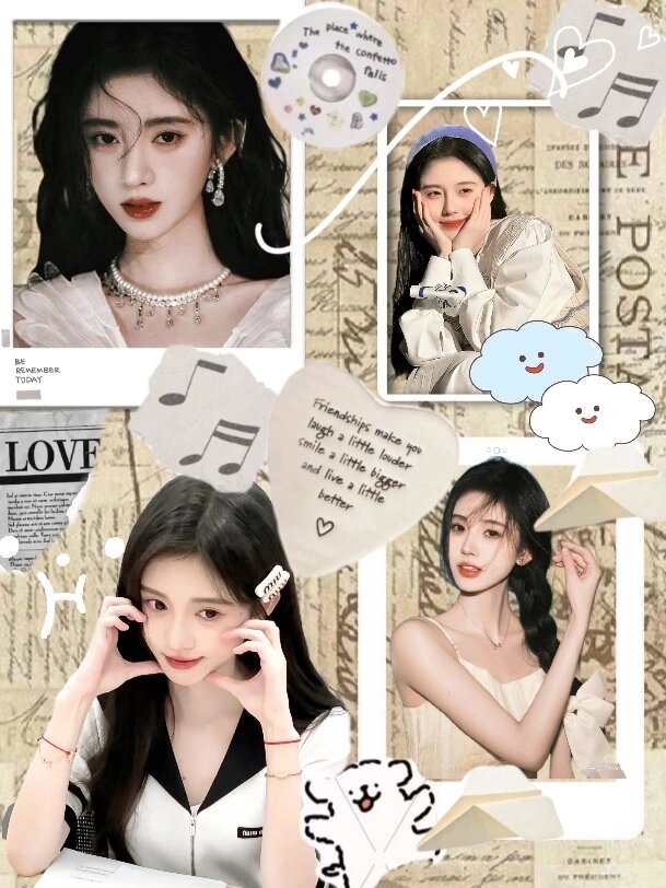 鞠婧 t拼接壁纸