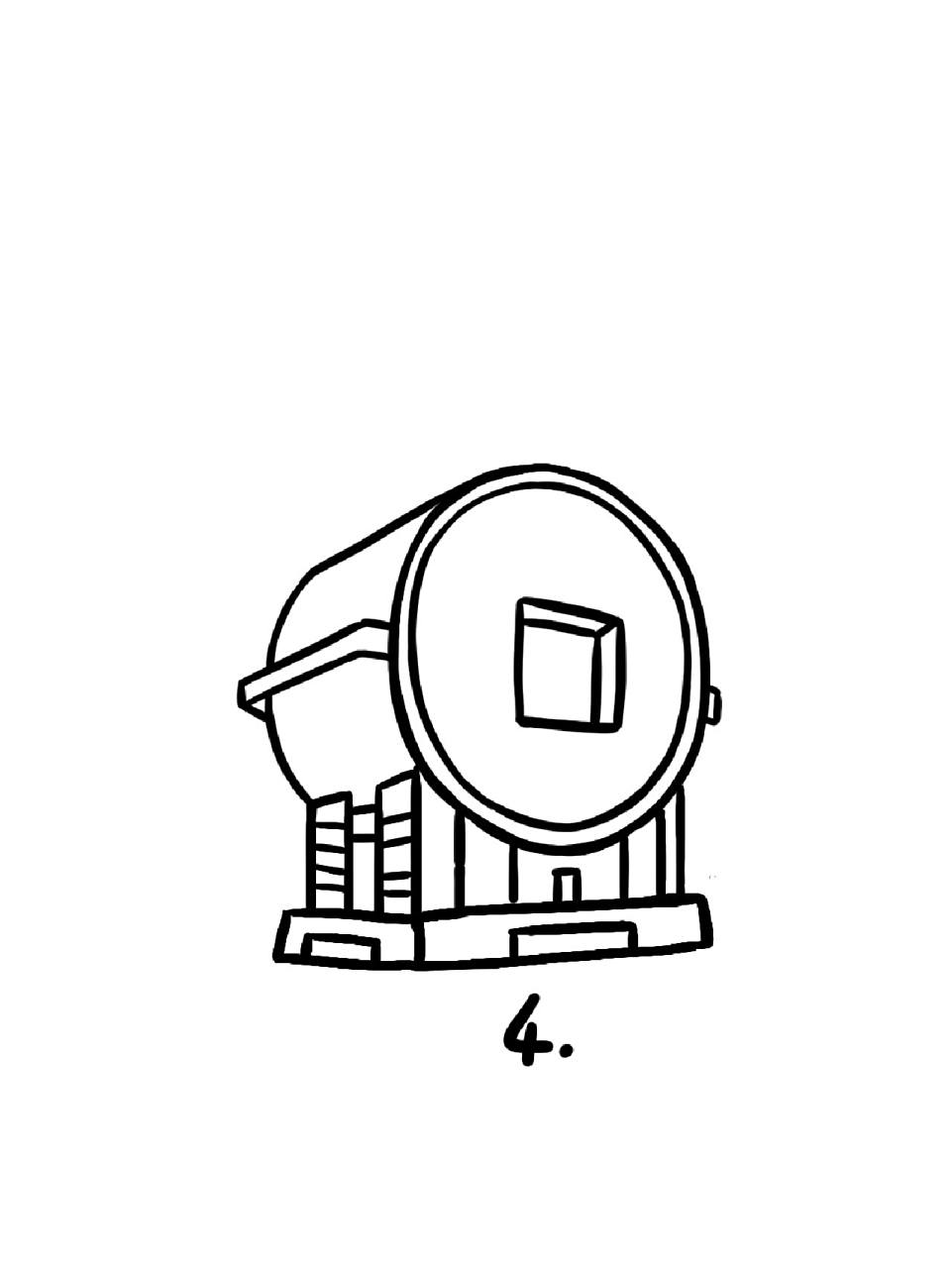 如何画沈阳方圆大厦|地标建筑简笔画教程45 地标建筑第45个-沈阳方圆