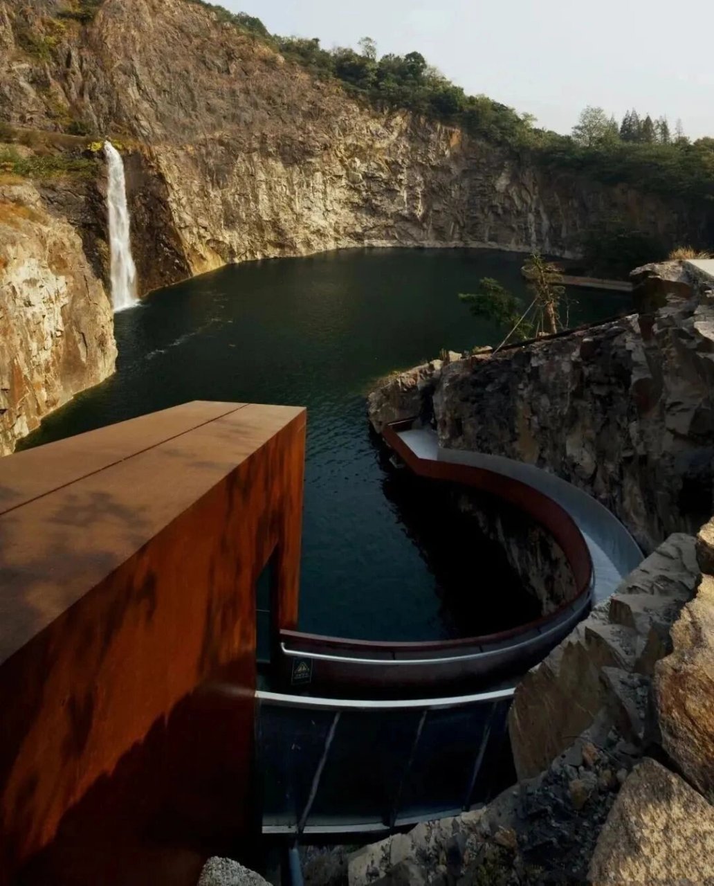 矿坑地形设计| 上海辰山植物植物园 	 99 辰山植物园矿坑花园