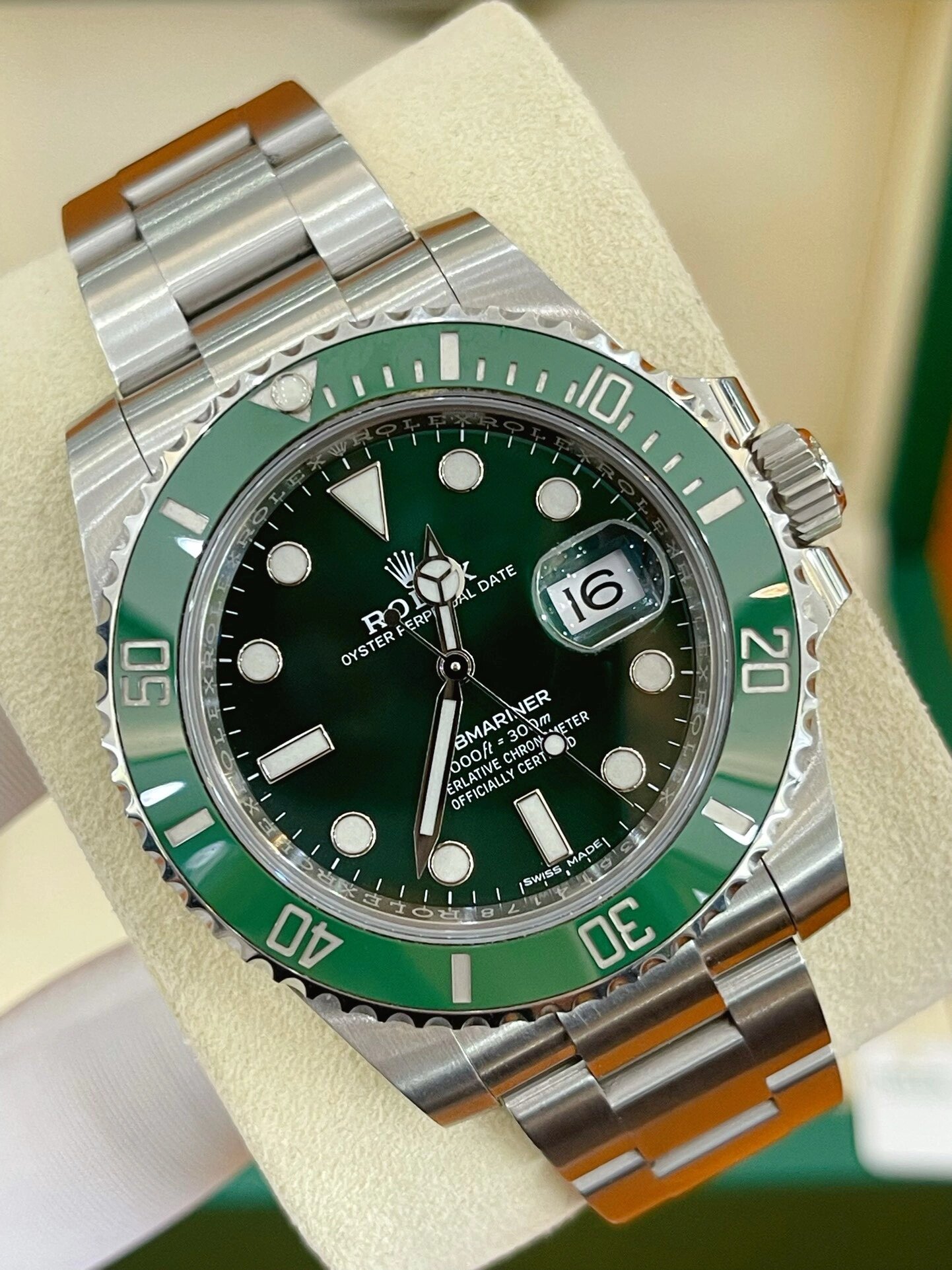 劳力士 二代绿水鬼 新款 证书 全网唯一