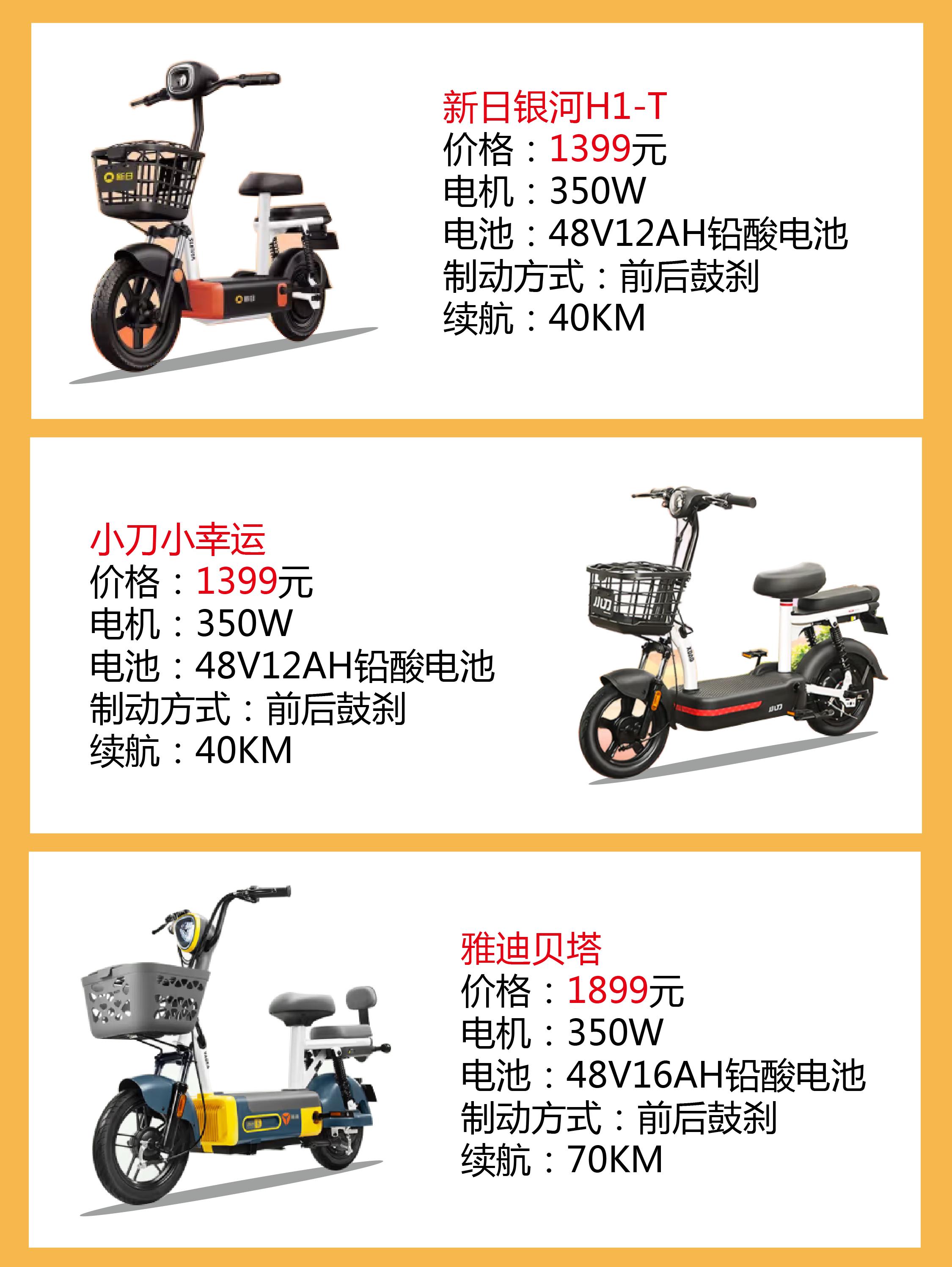 推荐6款1500元档的电动车!推荐6款1500元档的电动车!