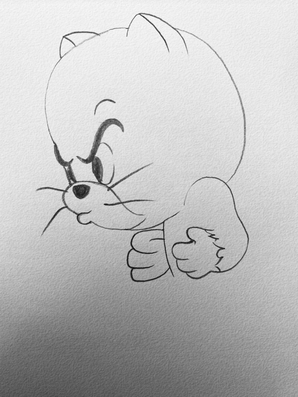 《猫和老鼠》托普斯简笔画