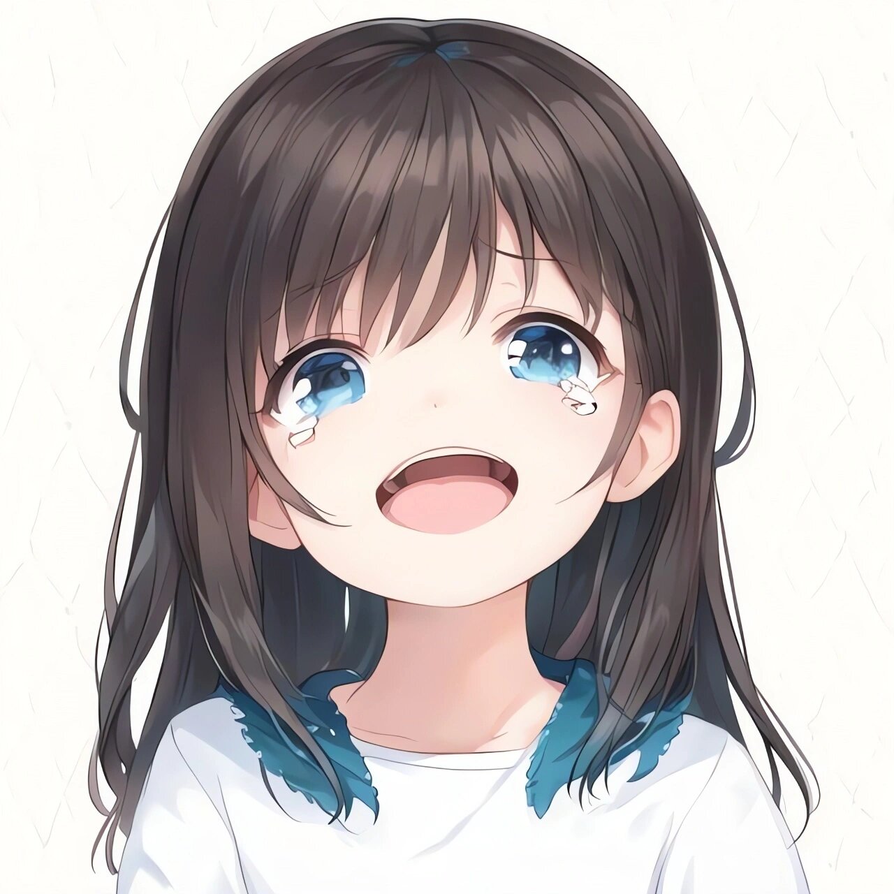 笑到哭😂的女孩头像