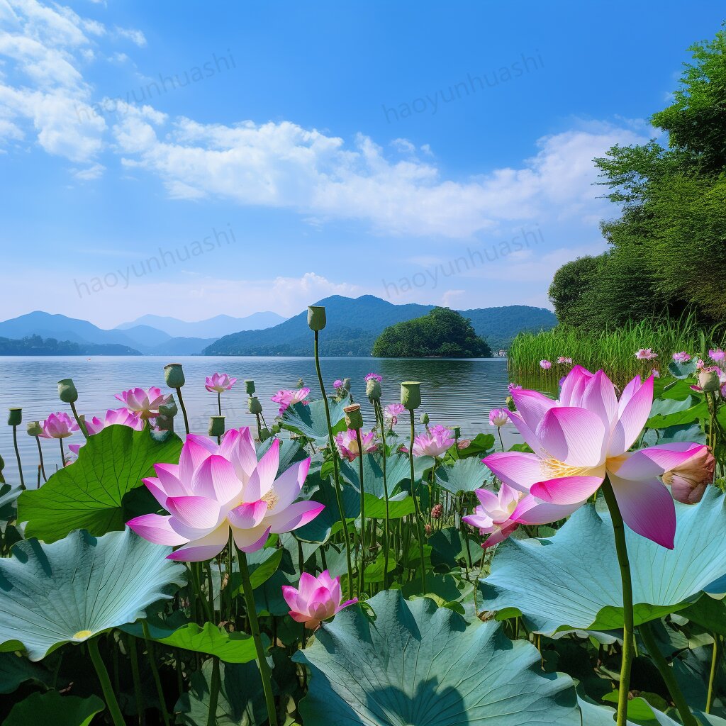 好运头像 | 荷花,和气生财,好运连连