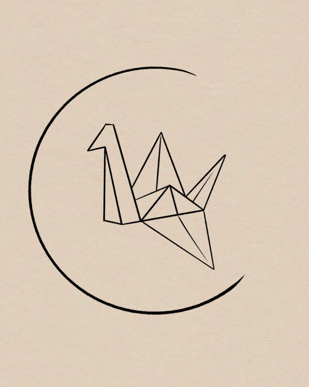 95千纸鹤简笔画|附过程 超适合新手小白,简单好画!