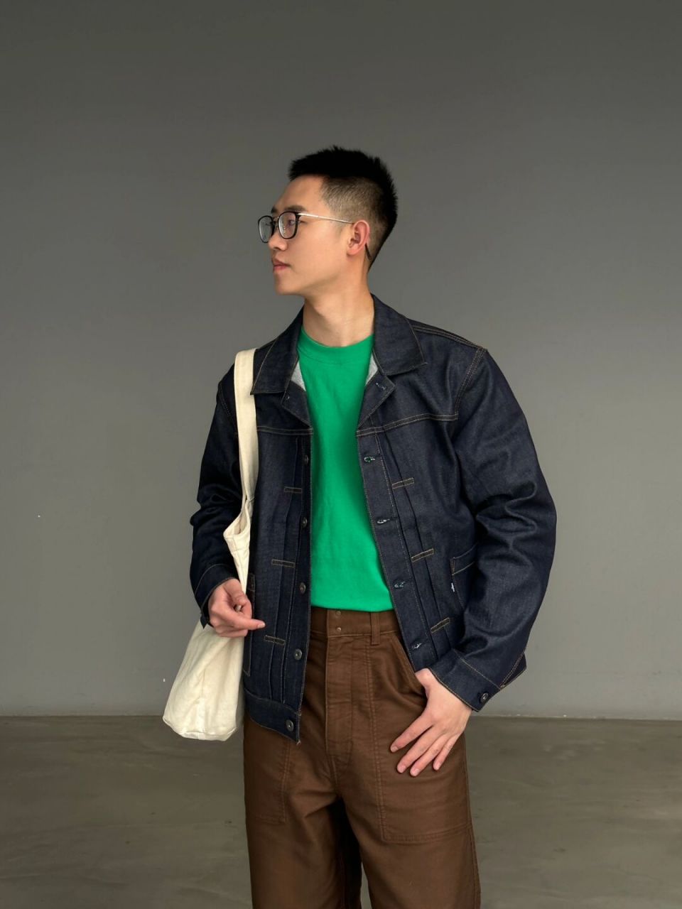 穿搭# #每日穿搭# #显瘦穿搭# #日常穿搭# #牛仔外套# #李维斯