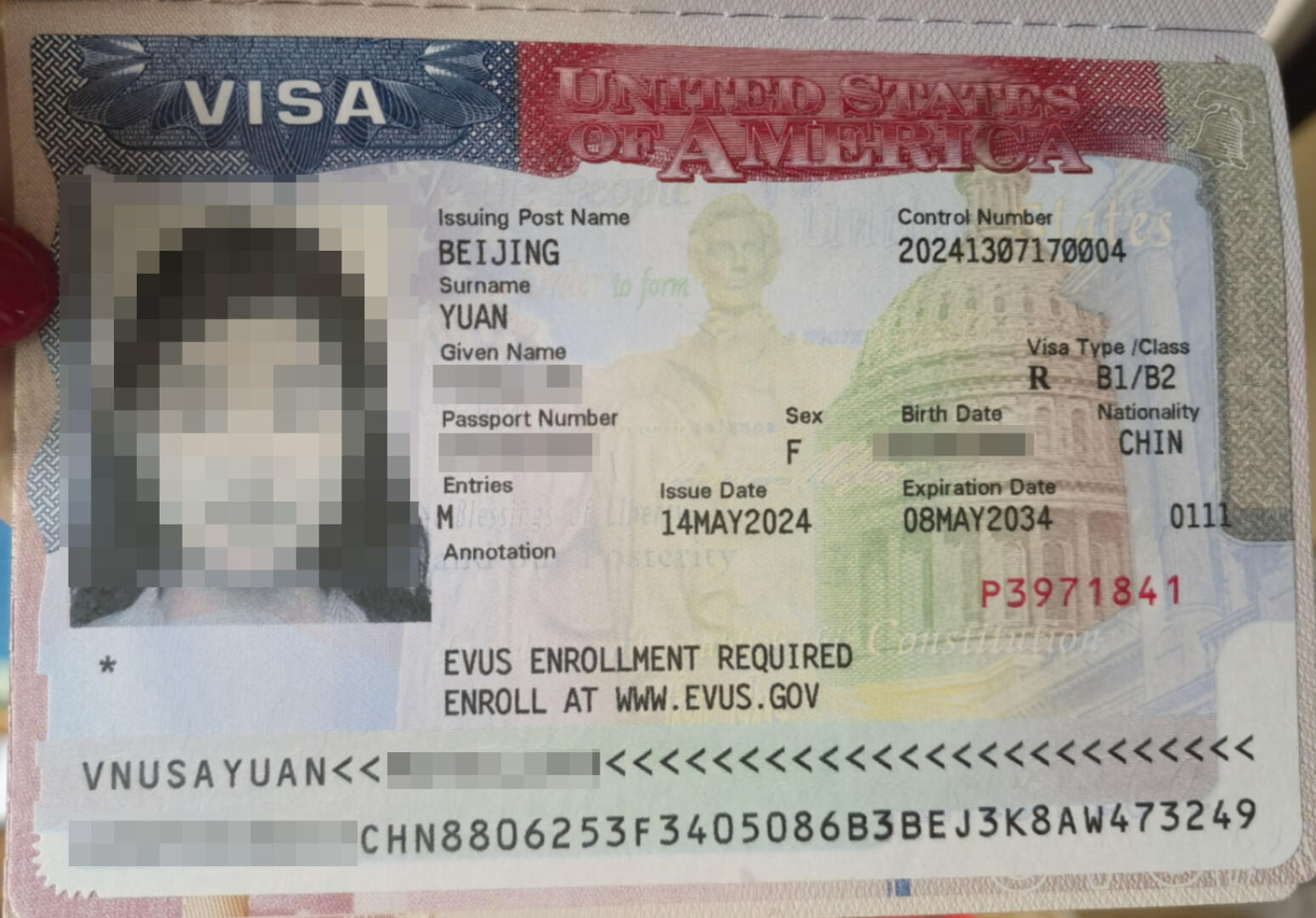 美国旅游签证获签,去麻省理工大学读书