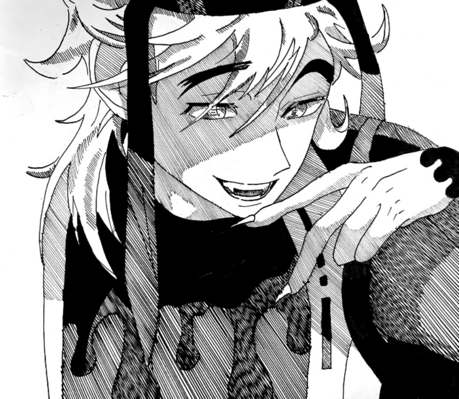 童磨教程 简简单单教你画 #鬼灭之刃