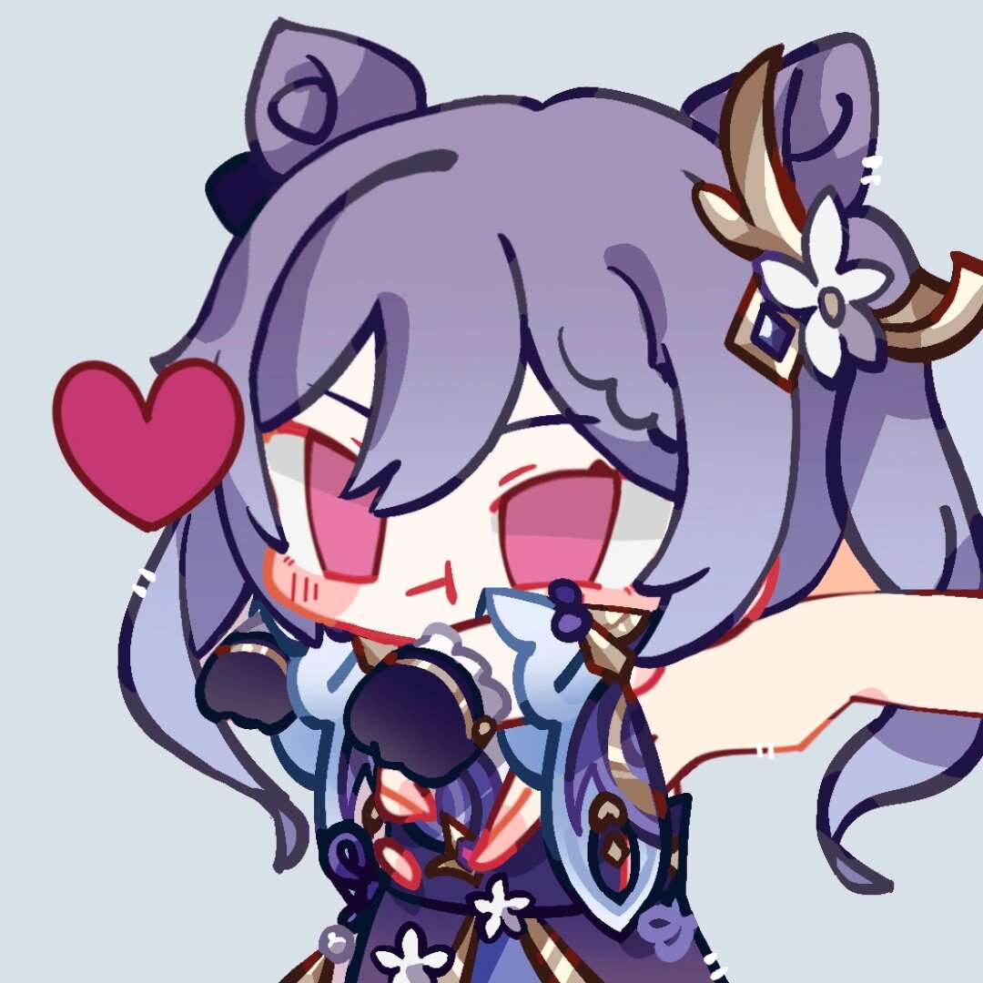 甘雨 刻晴 原神头像 模板:死鱼夏陌