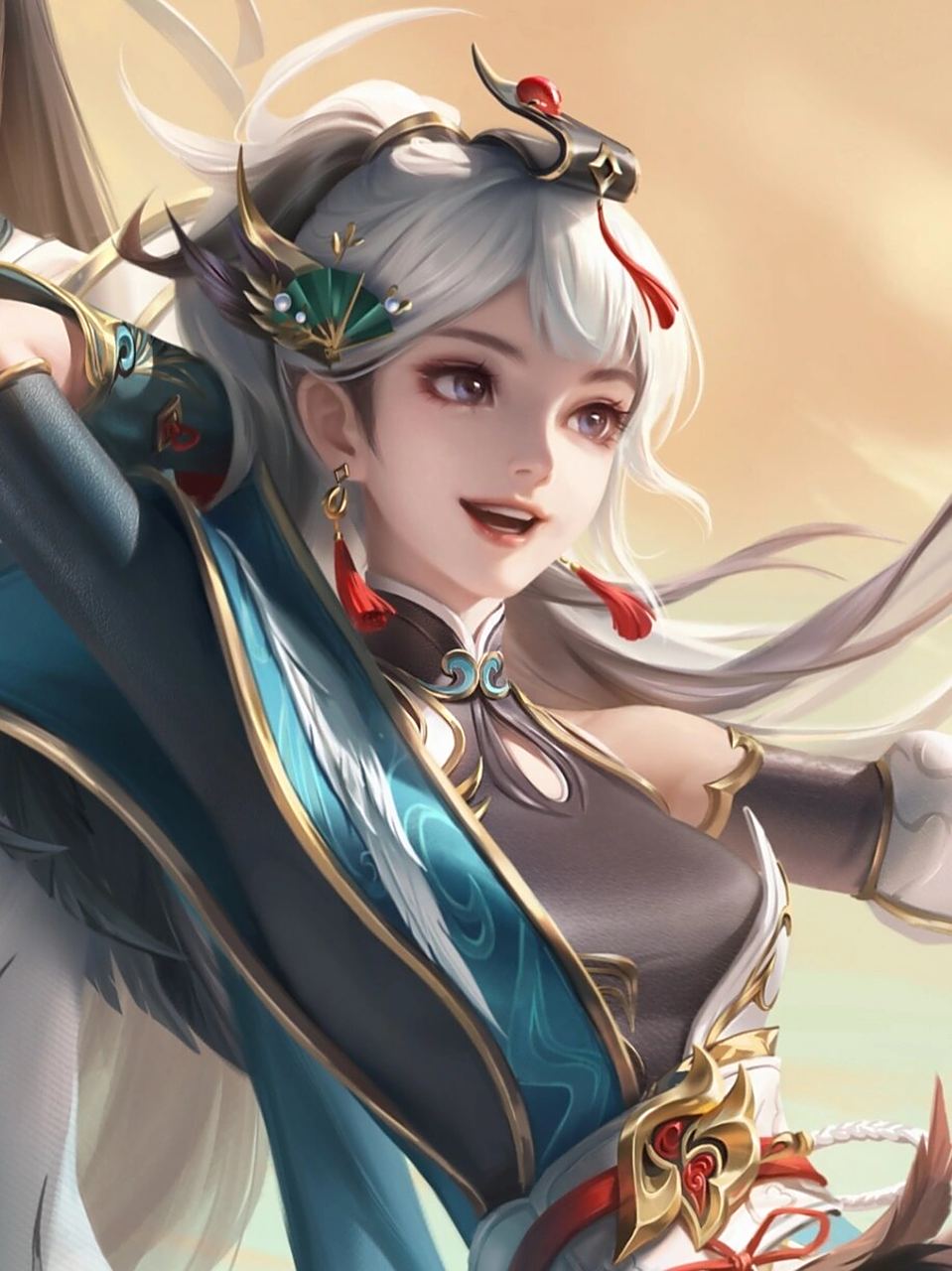 王者荣耀|云缨七夕皮肤|鹤归松栖 云缨赵怀真鹤归松栖 这海报怎么有种