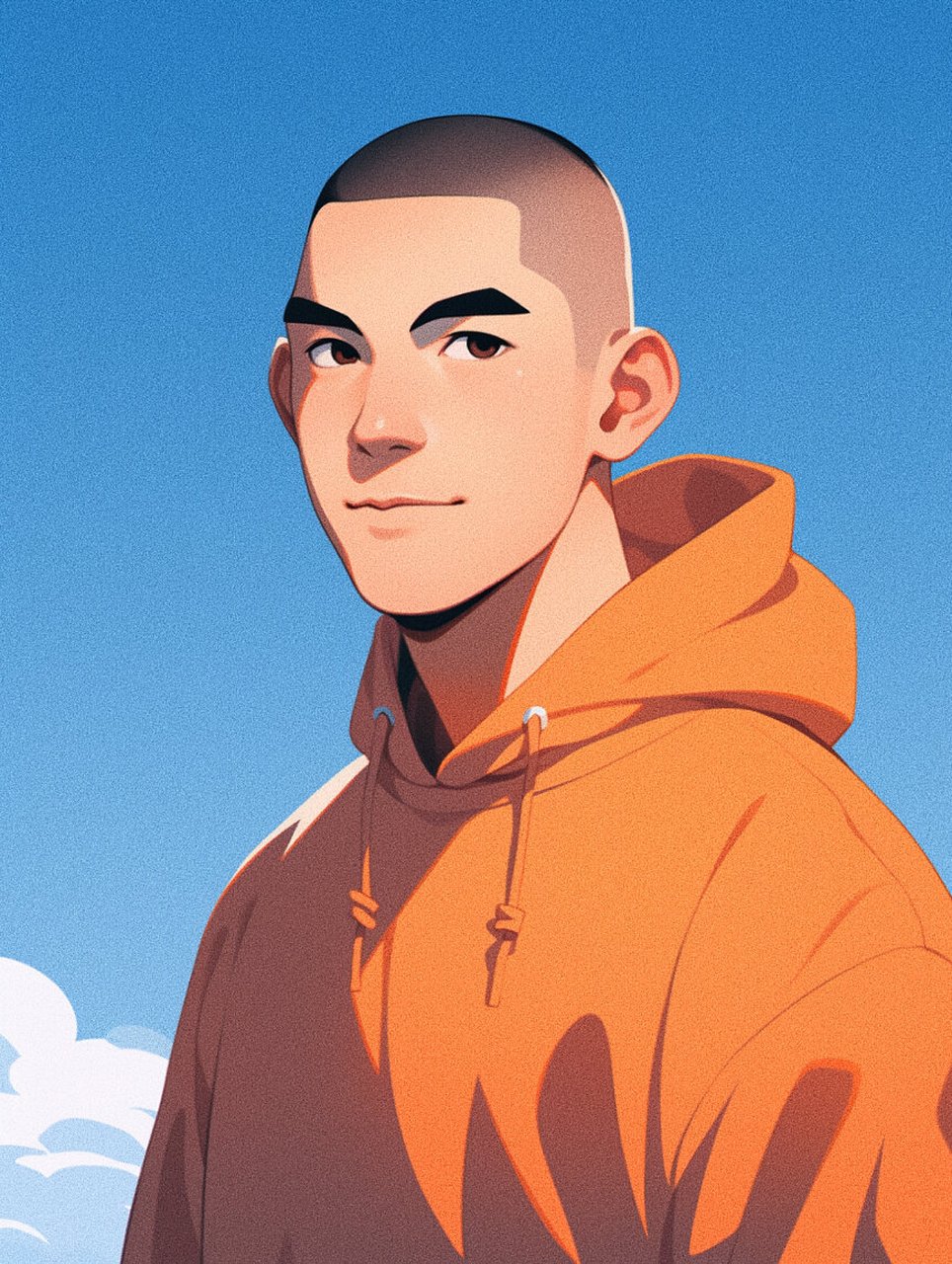 秋高气爽,换一个清爽的男生寸头头像吧