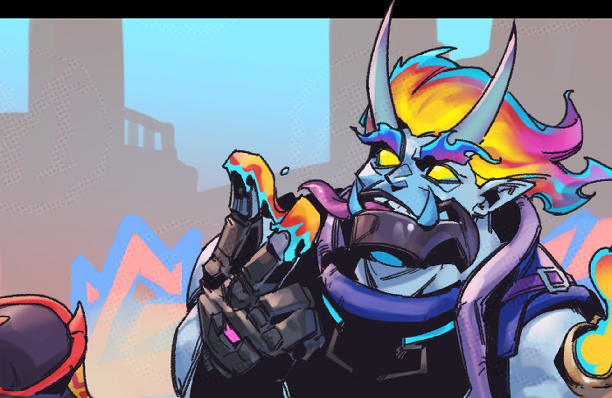 lol玩家#画师pt_crow画了一些妖怪艺术家的同人作品~超可爱哇#英雄