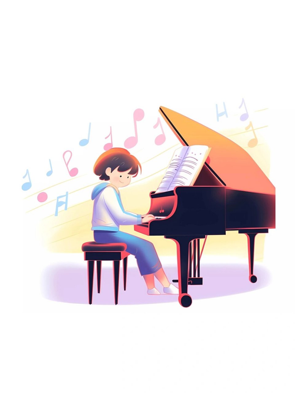 93免抠元素|卡通唱歌人物素材 92口袋今天带来一组免抠元素