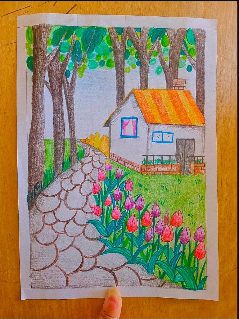 森林小屋(彩铅风景附步骤图) 更新啦90