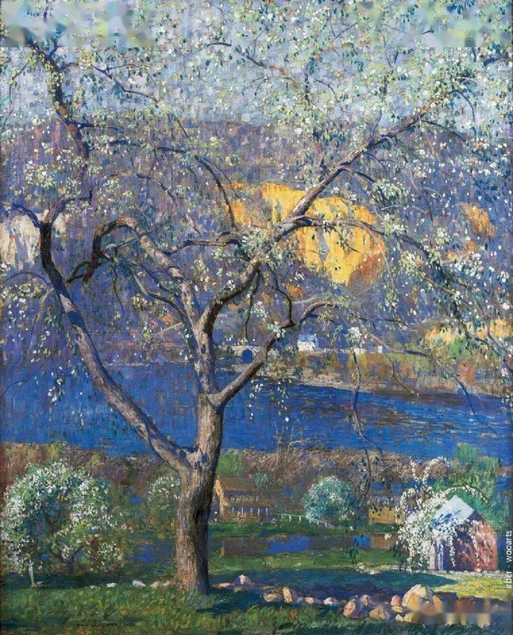 丹尼尔·加伯 daniel garber 美国印象派画家,擅长风景画,在宾夕法尼