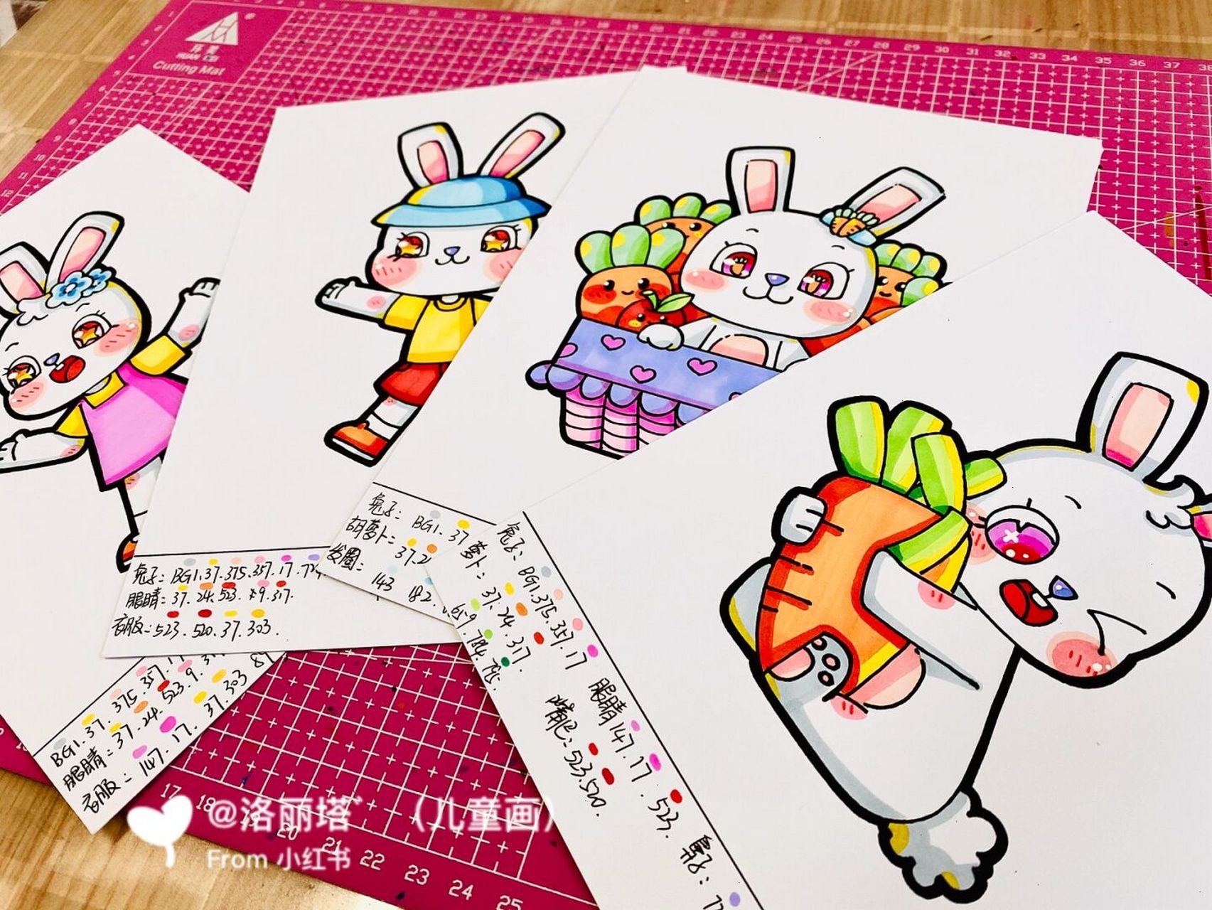 小兔兔 作业 交作业啦～ 临汤圆老师的小兔兔 #简笔画教程# #简笔画