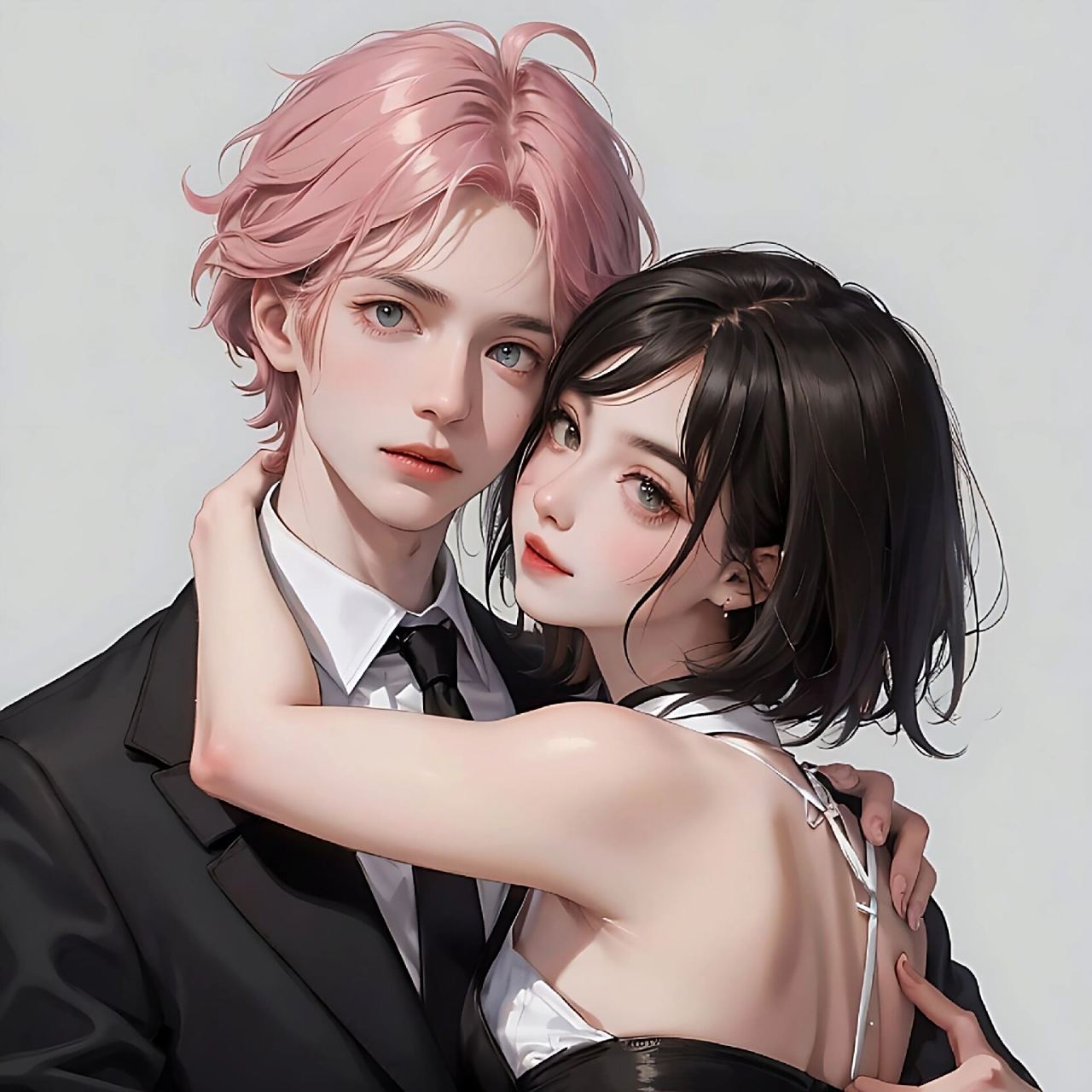 真爱无敌|情侣头像双人超甜动漫大公开 双人情侣头像动漫#ai绘画有点